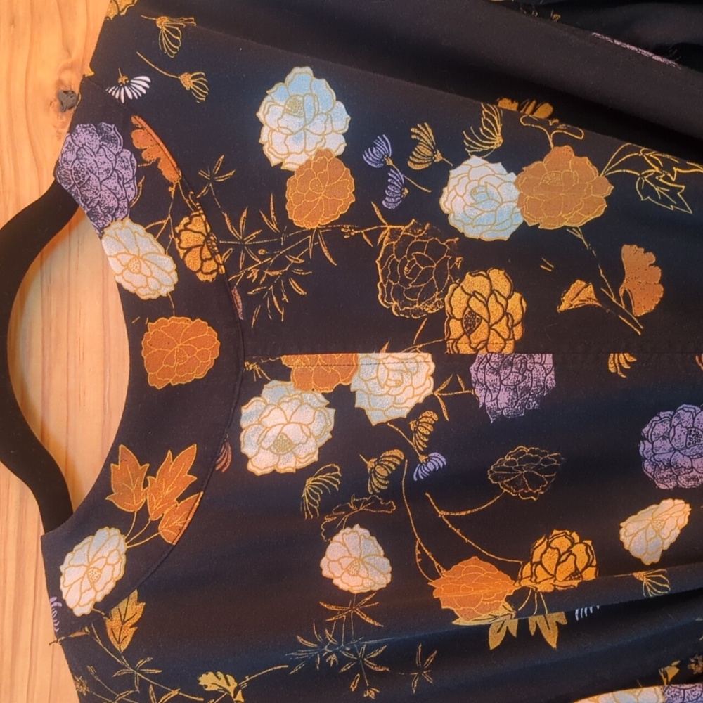 Free People 'Wrap It Up' Long Sleeve Floral Kimono XS - Picture 8 of 11